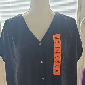 Orvis Black Short Sleeve Button Down Shirt